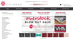 Desktop Screenshot of cvlinens.com