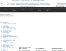 Tablet Screenshot of cvlinens.com